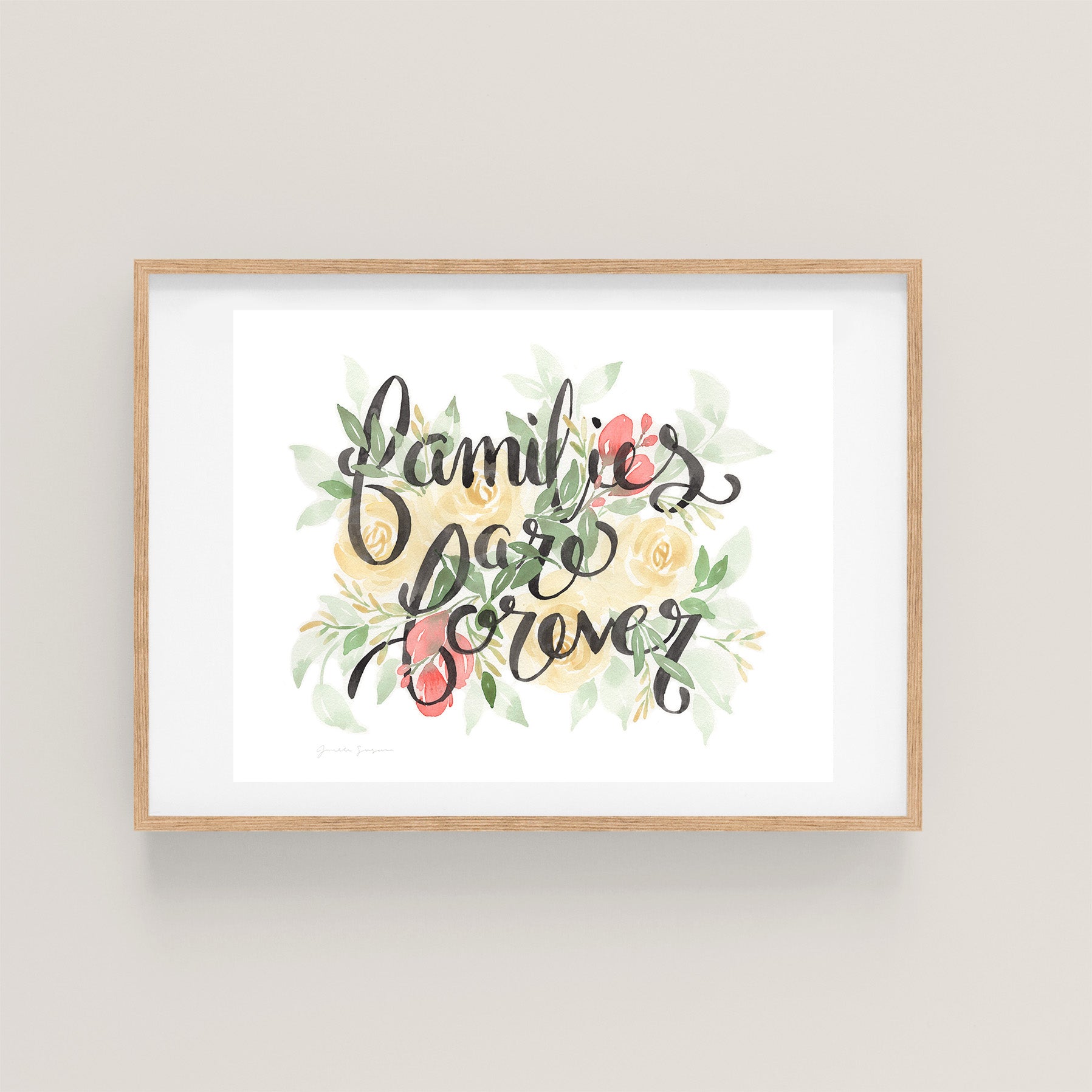 Picture of FAMILIES ARE FOREVER | DIGITAL DOWNLOAD – Janelle Susan Art
