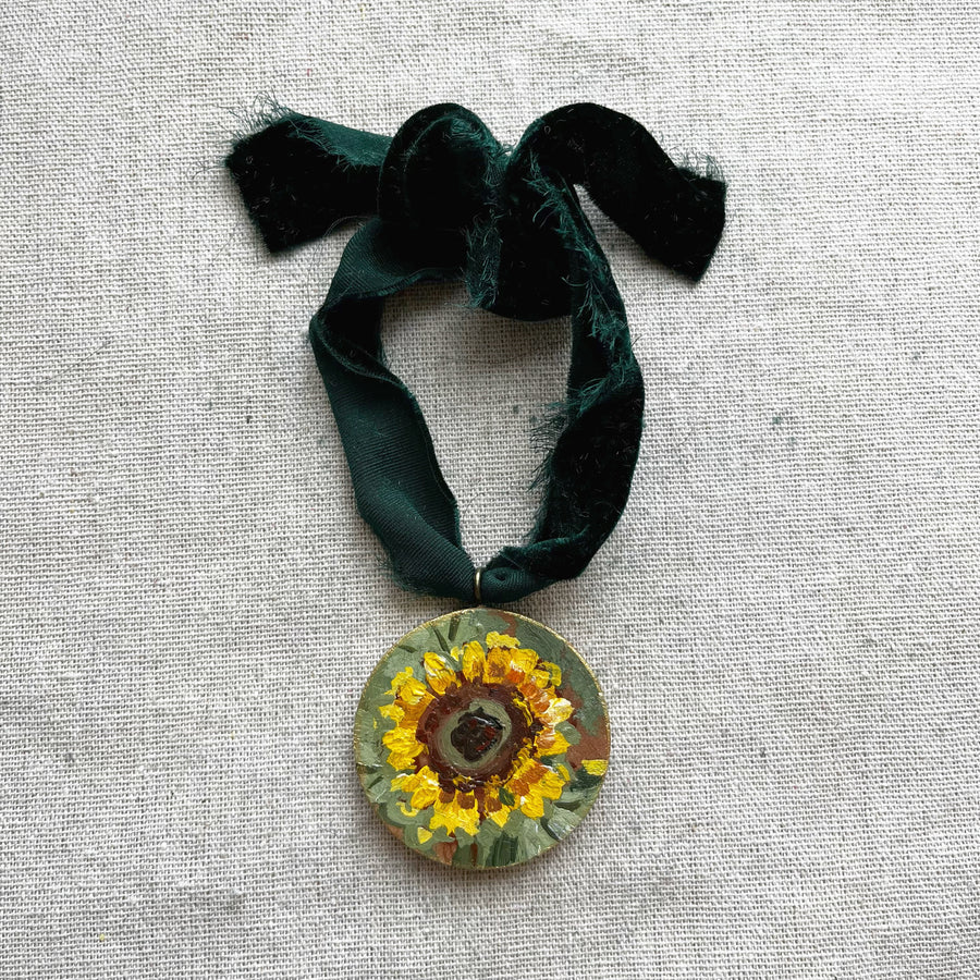 SUNFLOWERS NO. 1 | HAND PAINTED ORNAMENT 2025