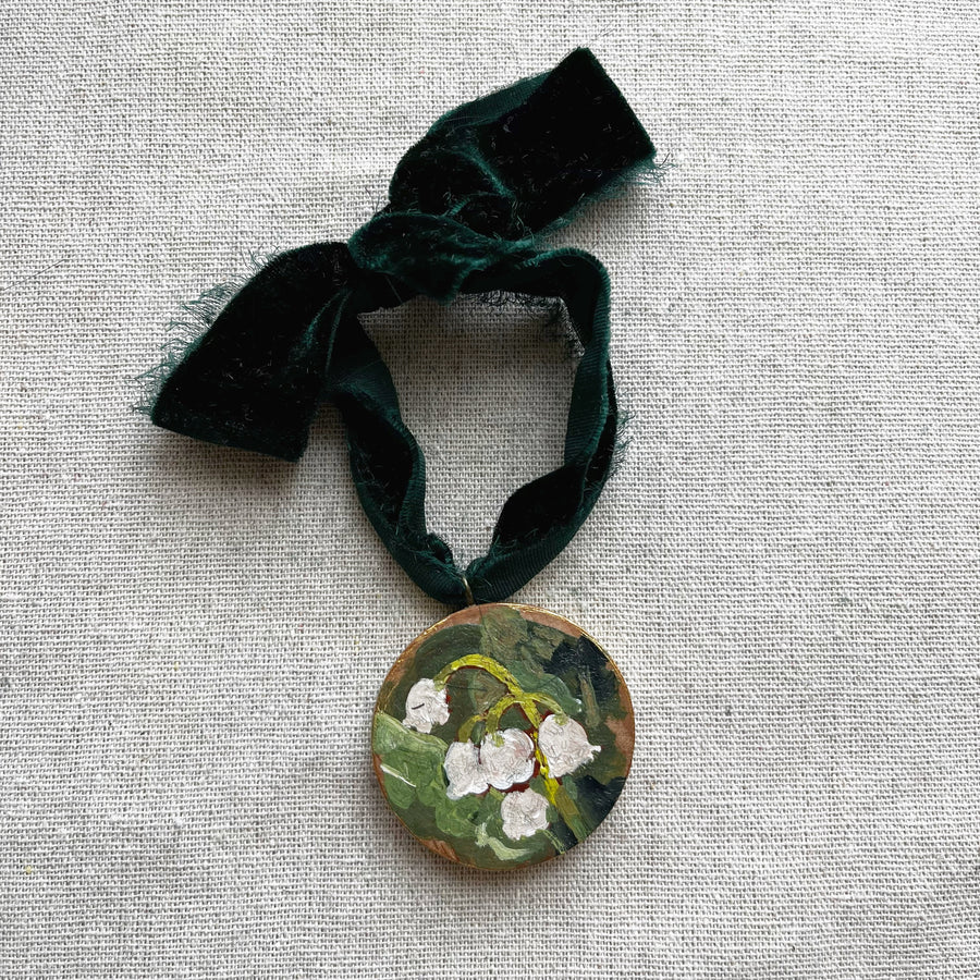 LILY OF THE VALLEY NO. 2 | HAND PAINTED ORNAMENT 2025