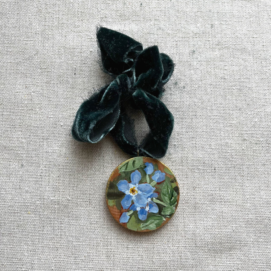 FORGET ME NOTS NO. 3 | HAND PAINTED ORNAMENT 2025