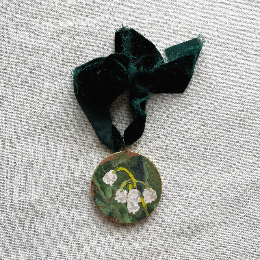 LILY OF THE VALLEY NO. 3 | HAND PAINTED ORNAMENT 2025