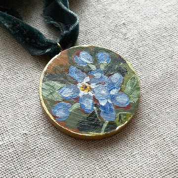 FORGET ME NOTS NO. 1 | HAND PAINTED ORNAMENT 2025