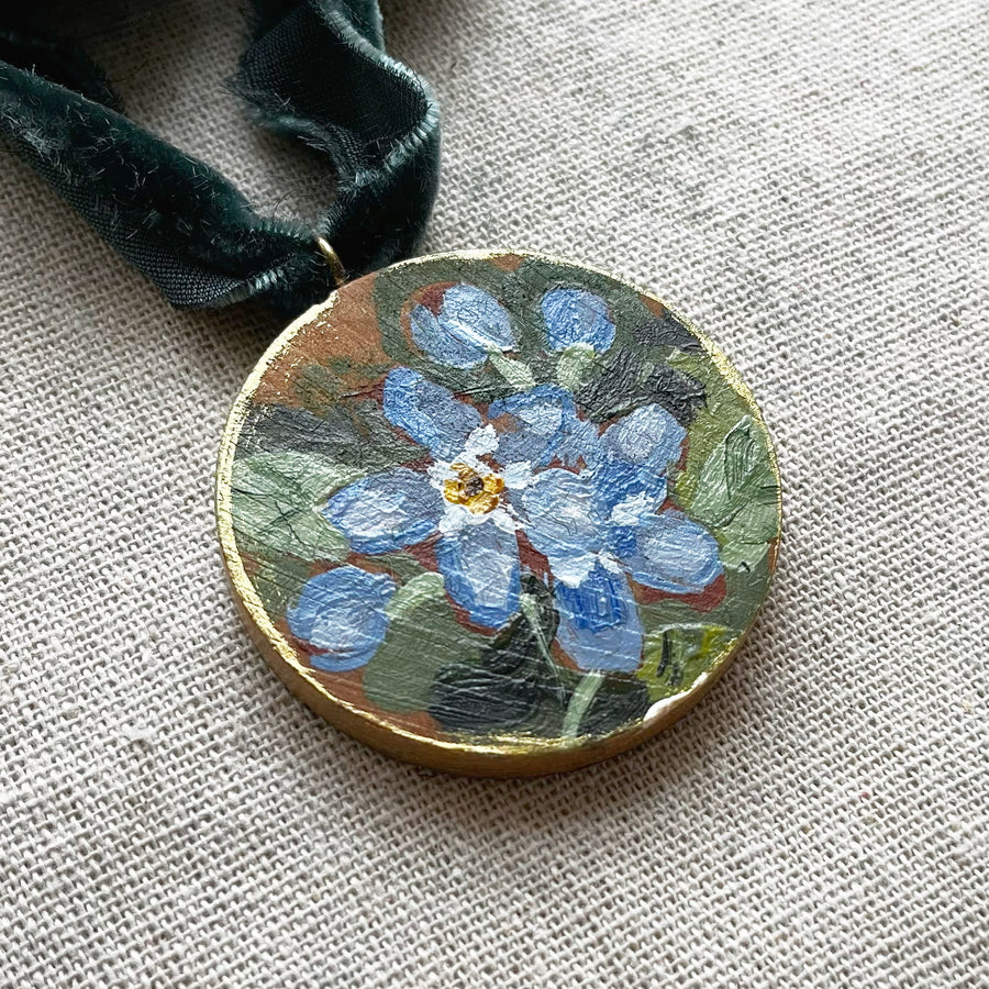 FORGET ME NOTS NO. 1 | HAND PAINTED ORNAMENT 2025