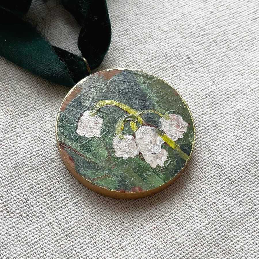 LILY OF THE VALLEY NO. 3 | HAND PAINTED ORNAMENT 2025