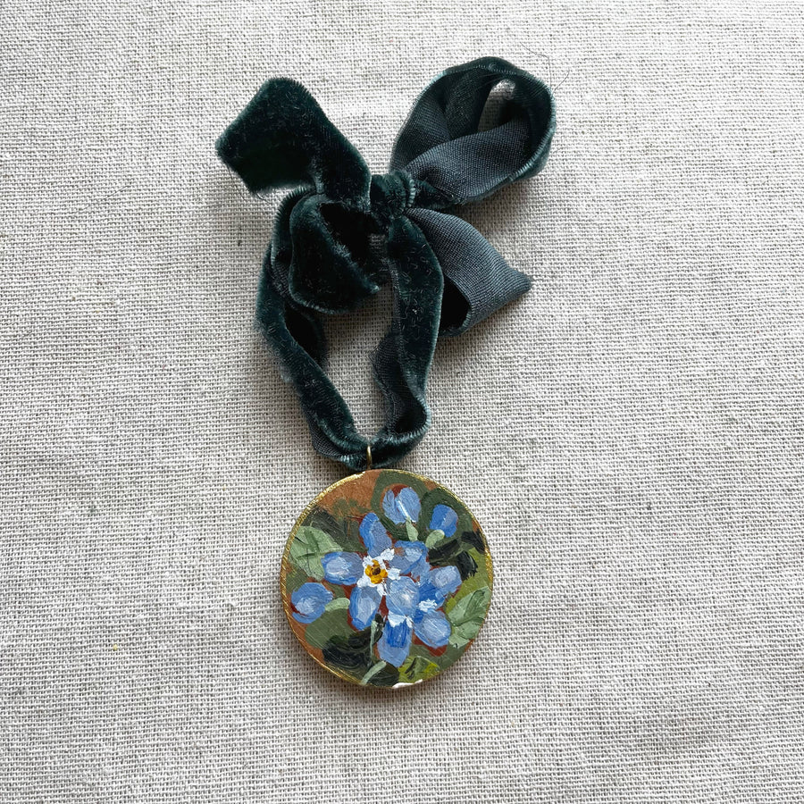 FORGET ME NOTS NO. 1 | HAND PAINTED ORNAMENT 2025