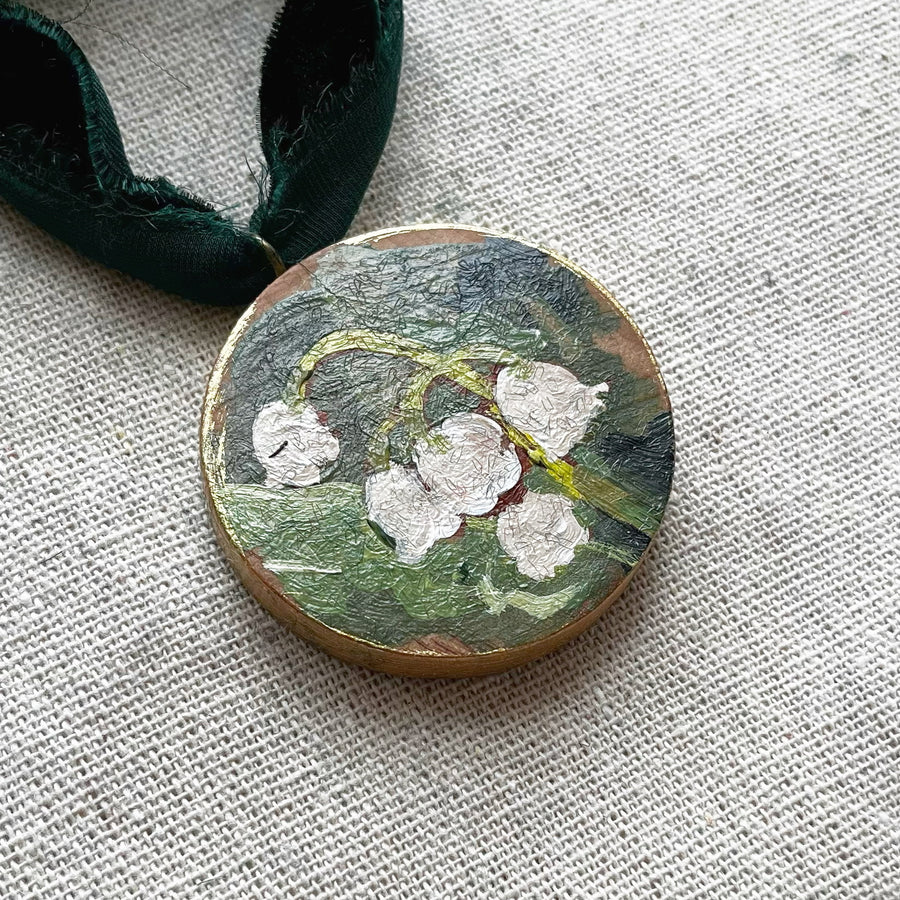 LILY OF THE VALLEY NO. 2 | HAND PAINTED ORNAMENT 2025