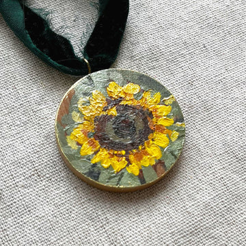 SUNFLOWERS NO. 2 | HAND PAINTED ORNAMENT 2025