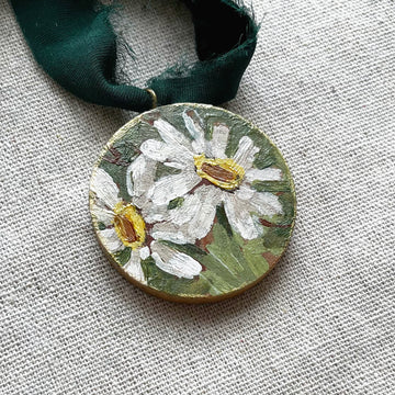 DAISIES NO. 2 | HAND PAINTED ORNAMENT 2025