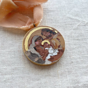 HOLY FAMILY NO. 3 | HAND PAINTED ORNAMENT 2023