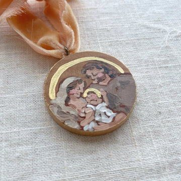 HOLY FAMILY NO. 5 | HAND PAINTED ORNAMENT 2023