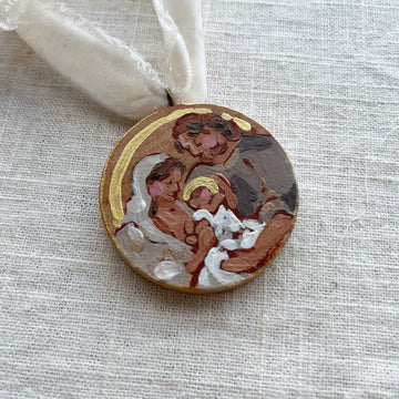 HOLY FAMILY NO. 6 | HAND PAINTED ORNAMENT 2023