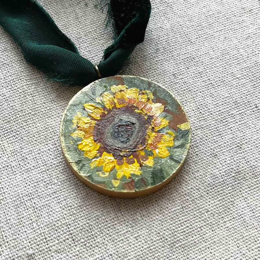 SUNFLOWERS NO. 1 | HAND PAINTED ORNAMENT 2025