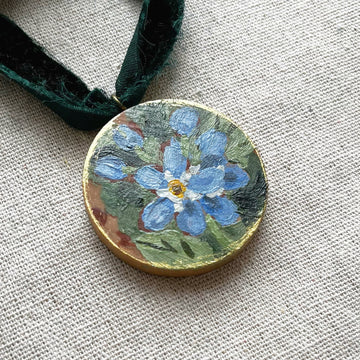 FORGET ME NOTS NO. 2 | HAND PAINTED ORNAMENT 2025