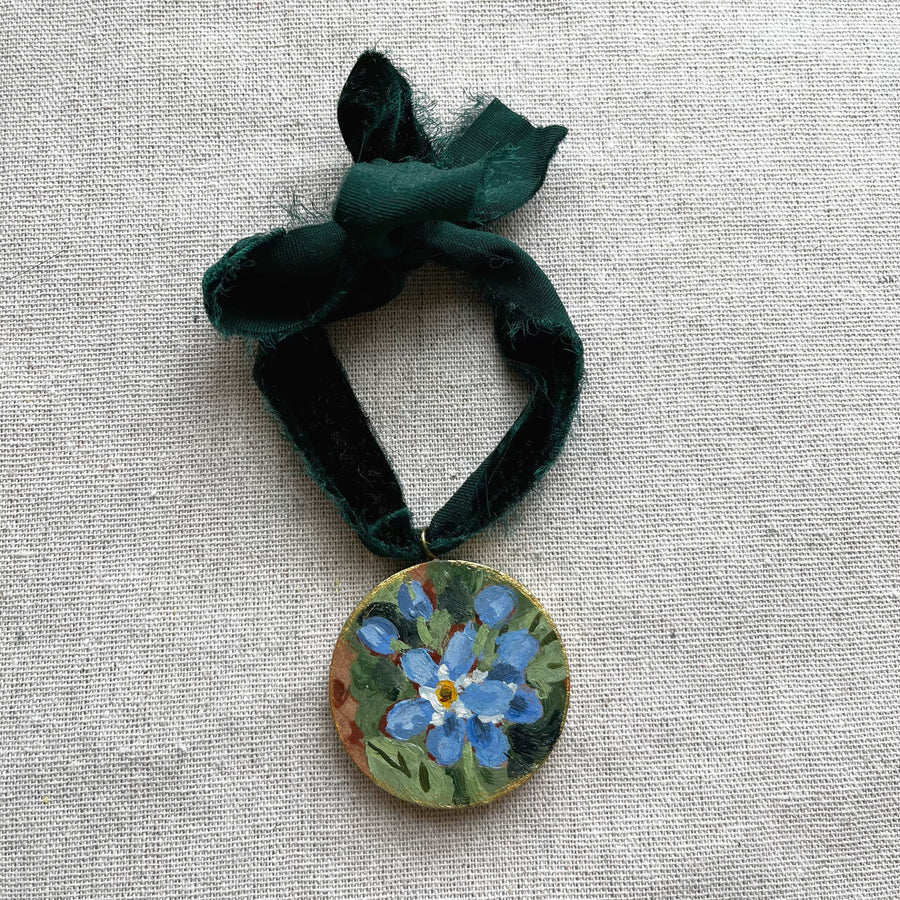 FORGET ME NOTS NO. 2 | HAND PAINTED ORNAMENT 2025