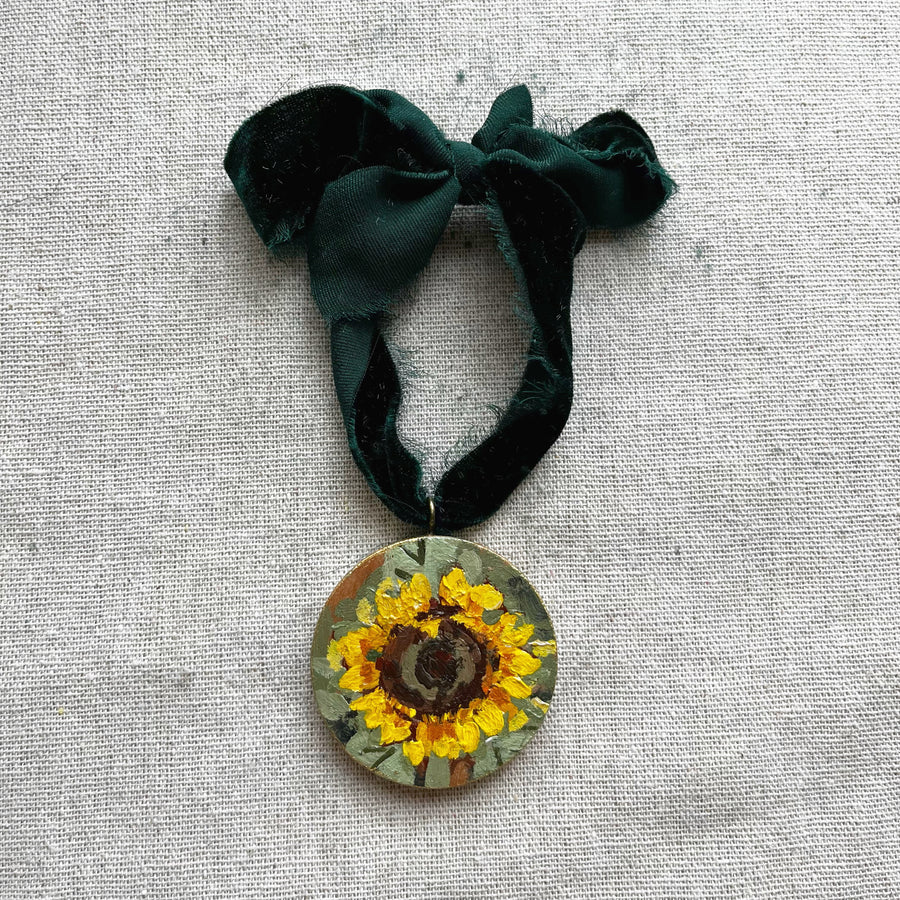 SUNFLOWERS NO. 2 | HAND PAINTED ORNAMENT 2025
