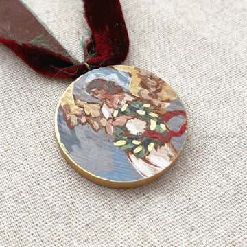 JOYOUS TIDINGS NO. 1 | HAND PAINTED ORNAMENT 2025