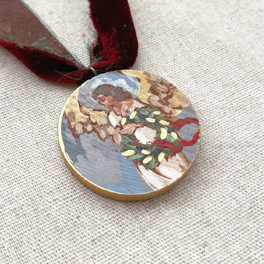 JOYOUS TIDINGS NO. 1 | HAND PAINTED ORNAMENT 2025