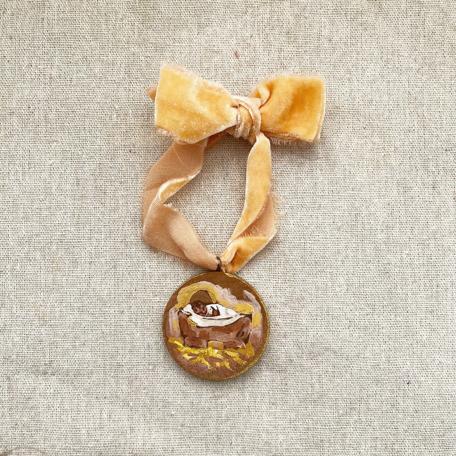 LITTLE LORD JESUS - HAY NO. 2 | HAND PAINTED ORNAMENT 2025