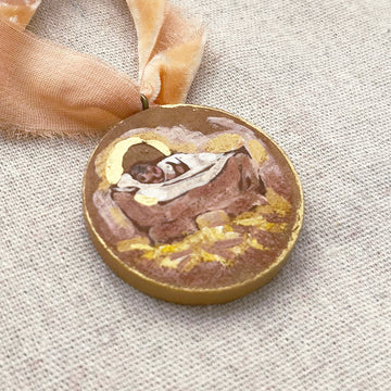 LITTLE LORD JESUS - HAY NO. 2 | HAND PAINTED ORNAMENT 2025