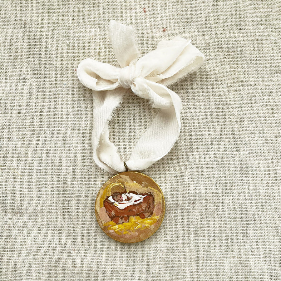 LITTLE LORD JESUS - HAY NO. 1 | HAND PAINTED ORNAMENT 2025