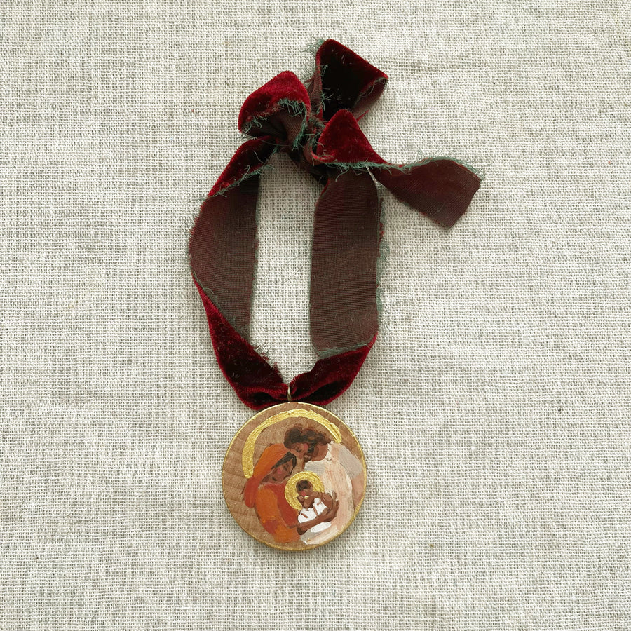 HOLY FAMILY - WARM NO. 2 | HAND PAINTED ORNAMENT 2025