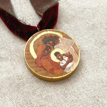 HOLY FAMILY - WARM NO. 2 | HAND PAINTED ORNAMENT 2025