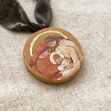 HOLY FAMILY - WARM NO. 4 | HAND PAINTED ORNAMENT 2025