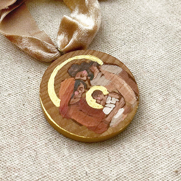 HOLY FAMILY - WARM NO. 3 | HAND PAINTED ORNAMENT 2025