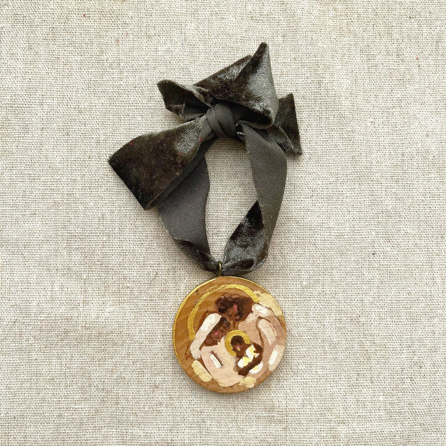 HOLY FAMILY - NEUTRAL NO. 2 | HAND PAINTED ORNAMENT 2025