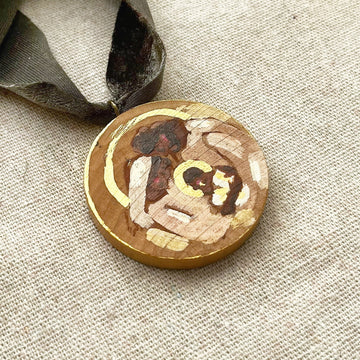 HOLY FAMILY - NEUTRAL NO. 2 | HAND PAINTED ORNAMENT 2025