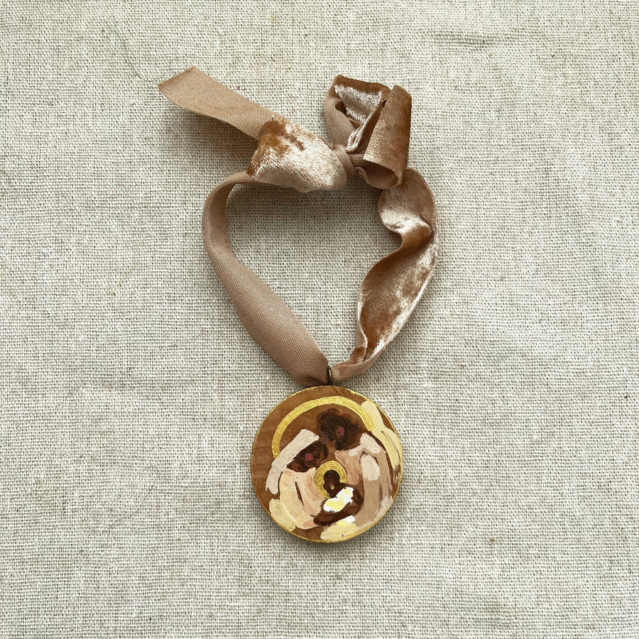 HOLY FAMILY - NEUTRAL NO. 1 | HAND PAINTED ORNAMENT 2025