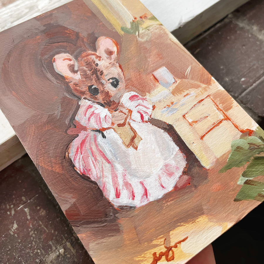 BEATRIX POTTER MRS. TITTLEMOUSE STUDY | ORIGINAL PAINTING 4