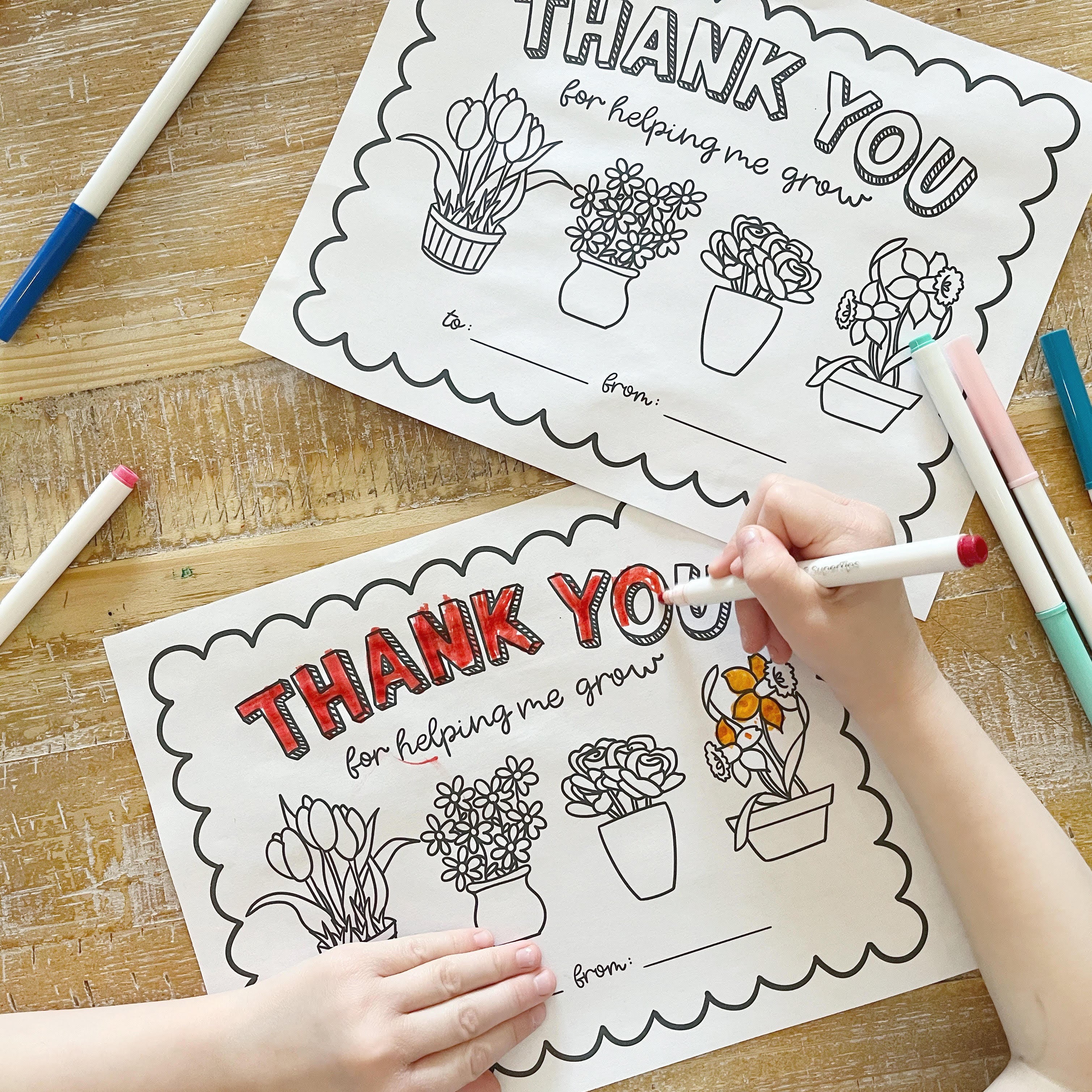 TEACHER APPRECIATION COLORING PAGE | DIGITAL DOWNLOAD – Janelle Susan Art