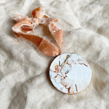 TRIUMPH OF THE SKIES - RED HEAD | HAND PAINTED ORNAMENT ON WOOD