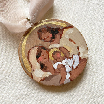 HOLY FAMILY NO. 3 | HAND PAINTED ORNAMENT
