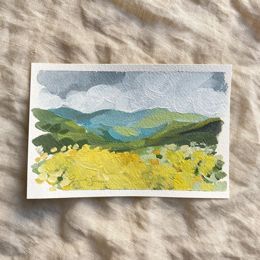 YELLOW FEILD LANDSCAPE | ORIGINAL PAINTING 4