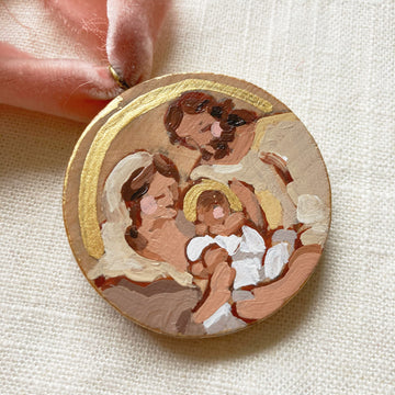 HOLY FAMILY NO. 2 | HAND PAINTED ORNAMENT