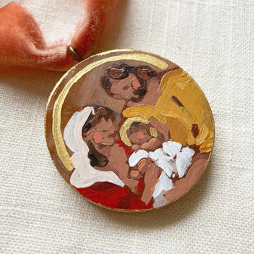 HOLY FAMILY NO. 1 | HAND PAINTED ORNAMENT