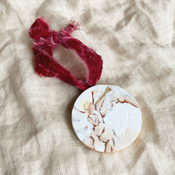 TRIUMPH OF THE SKIES - BLONDE NO. 2 | HAND PAINTED ORNAMENT ON WOOD